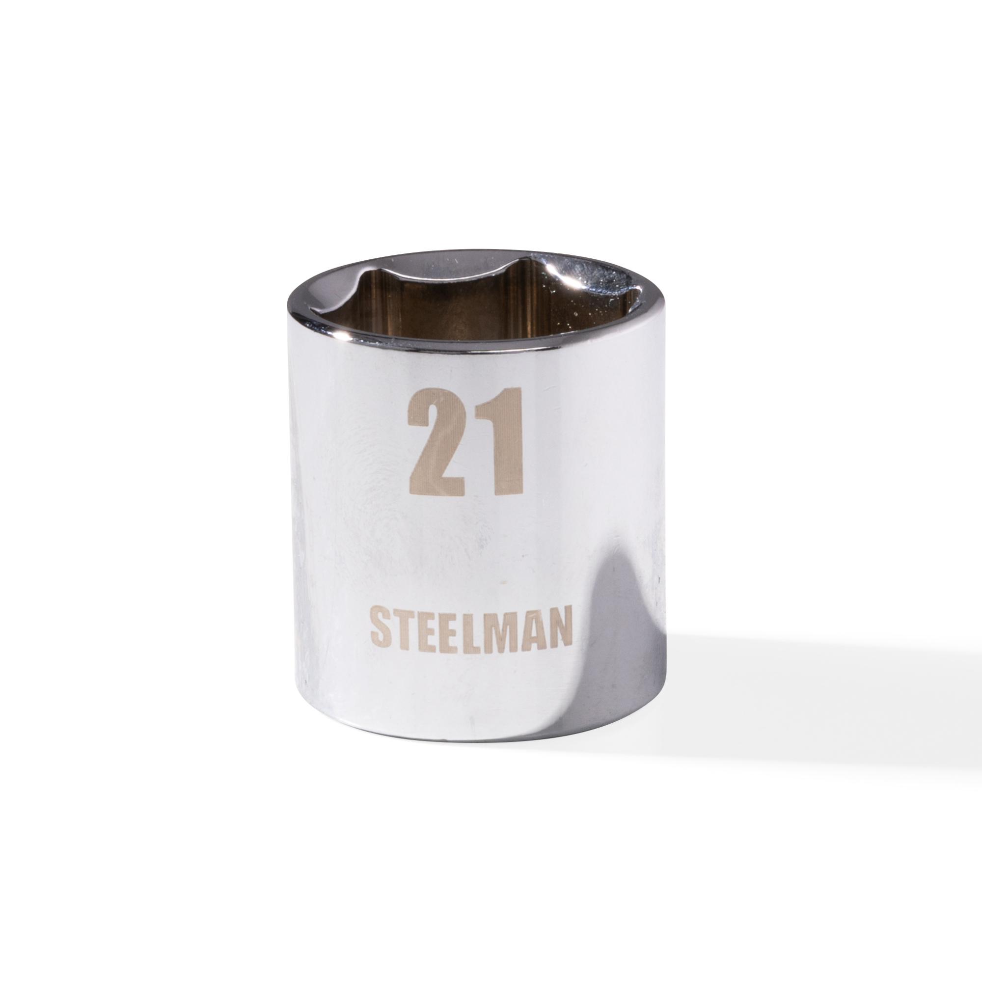 STEELMAN 3/8-Inch Drive x 21mm 6-Point Socket, Model# 78527